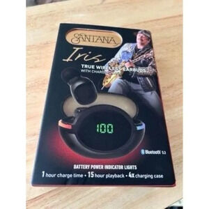 new sealed carlos santana Bluetooth earbuds​‎